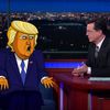 Videos: Colbert Has A Very Poopy-Pants Interview With Cartoon Donald Trump